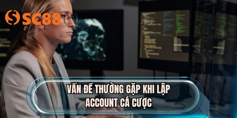 Vấn đề thường gặp khi lập account cá cược